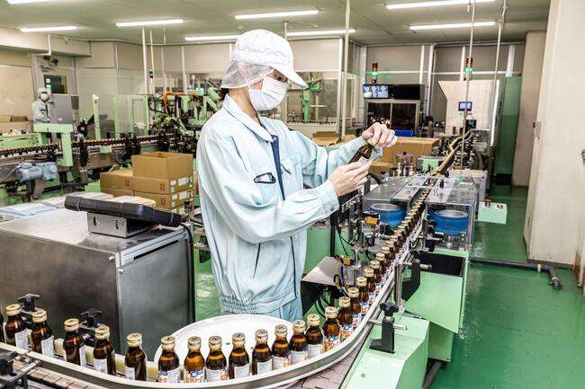 ドリンク剤の製造ライン