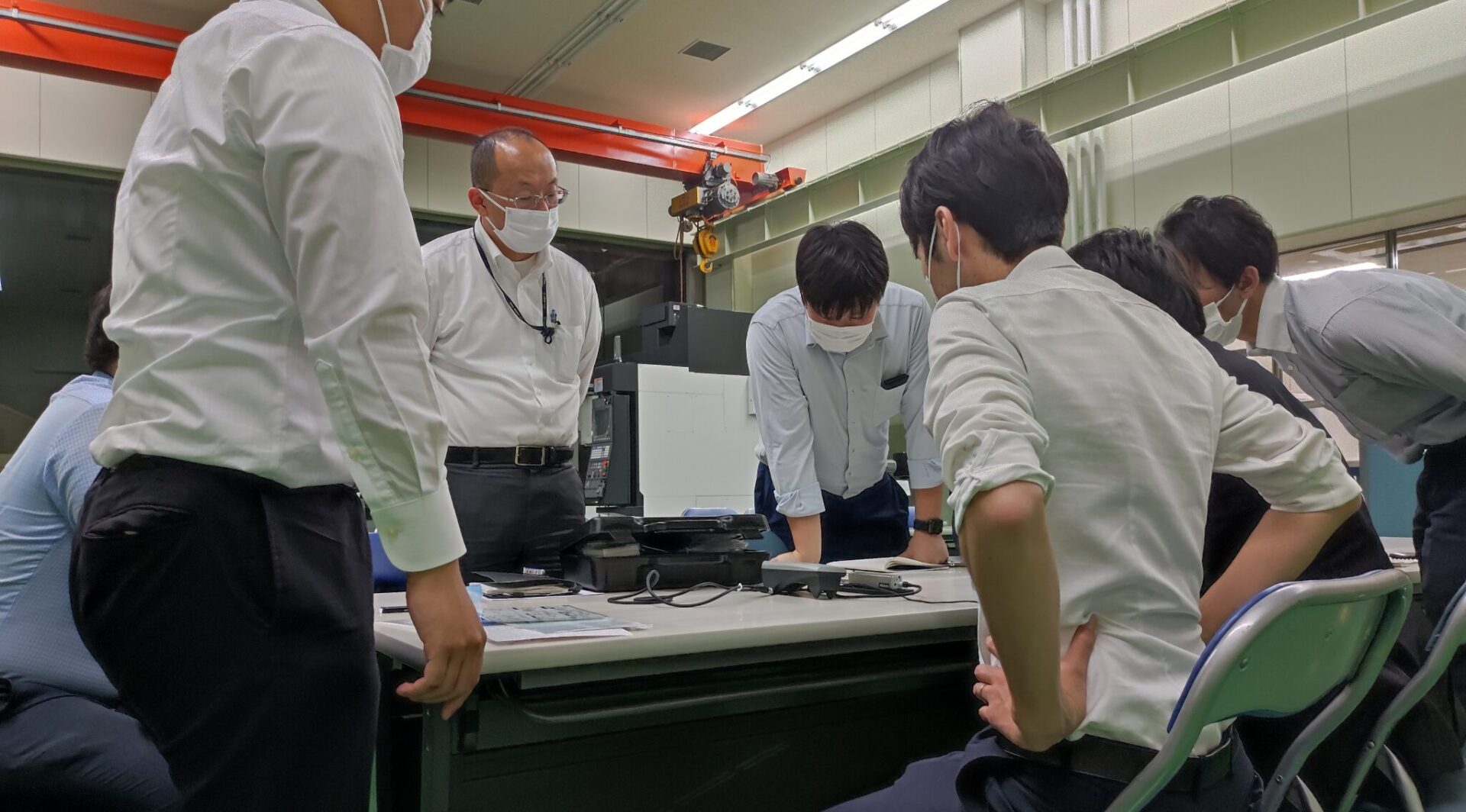 実機研修の様子